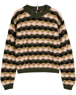 Moncler Wool Crew-Neck Sweater - Black