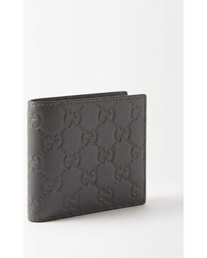 Gucci Gg Emblem Bi-Fold Wallet - Grey