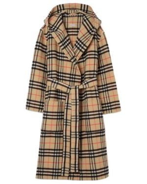 Burberry Check Wool Cashmere Robe - Multicolor