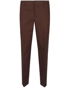 Pt Pantaloni Cotton Trousers - Brown