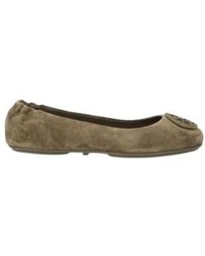 Tory Burch Minimalist Solid Color Leather Shoes - Green