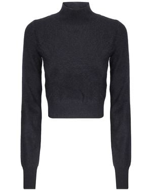 Sportmax Spxagio Turtleneck Knitted Sweater - Blue