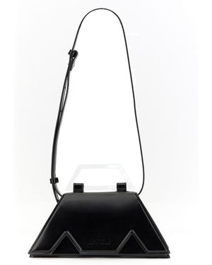 MSGM Debossed-Logo Hand Bag - Black