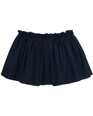 ShuShu/Tong Shushu/Tong Floral Elasticized Mini Skirt - Blue