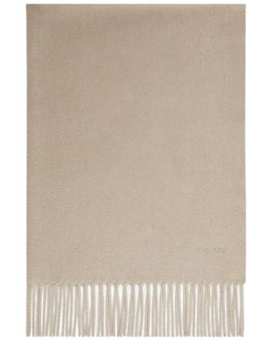 Max Mara Baci Fringed Scarf - Natural