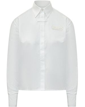 Off-White c/o Virgil Abloh Popeline Long-Sleeved Shirt - White