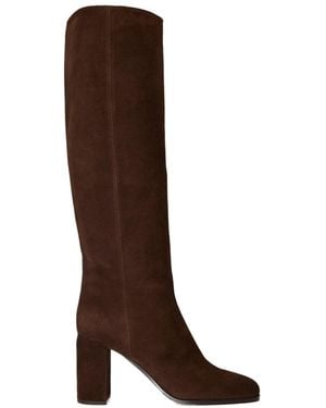 Prada Classic Knee-High Boots - Brown