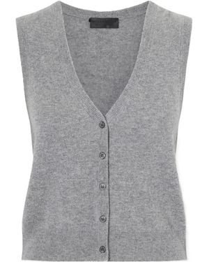 Nili Lotan Porter Cashmere Jumper Vest - Grey