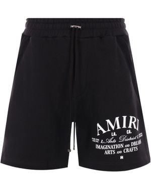 Amiri Arts District Shorts, 100% Cotton, Size: Medium - Black