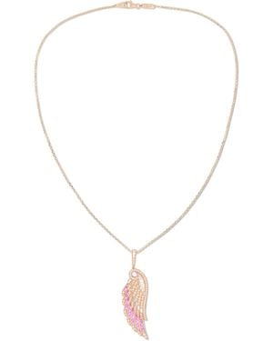 Garrard 18-Karat Rose, Sapphire And Diamond Necklace - White