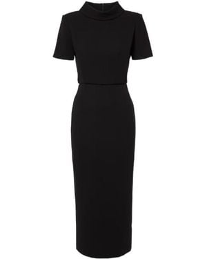 Roland Mouret Cady Midi Dress - Black