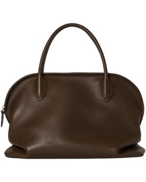 The Row Agnes Leather Handbag - Brown