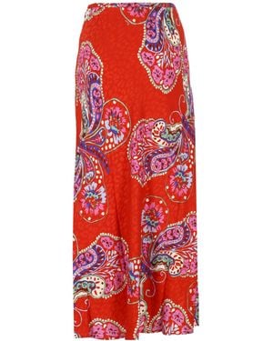 RIXO London Paisley-Print Jacquard Dress - Red