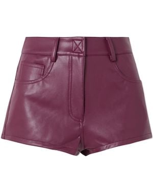 Norma Kamali High Waist Jean Short - Purple