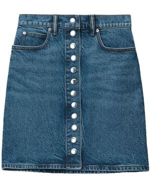 Alexander Wang Denim Mini Skirt - Blue