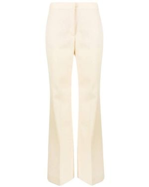 Moschino High-Waisted Straight-Leg Pants - Natural