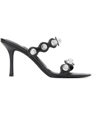 Alexander Wang Riot Studded Heeled Sandals - White