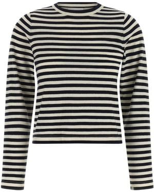 Extreme Cashmere Lisa Striped Knitted Jumper - Black