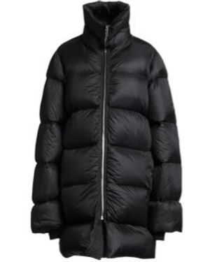 Rick Owens Simple Long Down Jacket - Black