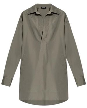 DSquared² V-Neck Dress - Gray