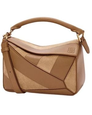 Loewe Small Puzzle Bag - Brown