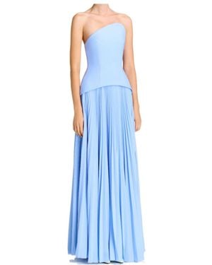 Solace London Strapless Dress - Blue