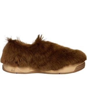 Ami Paris Long Hairs 1509 Mule Sneakers - Brown