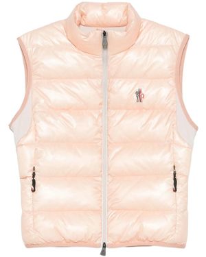 Moncler Padded Zip-Up Gilet - Natural