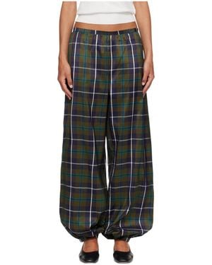 Paloma Wool Plaid Casual Pants - Black