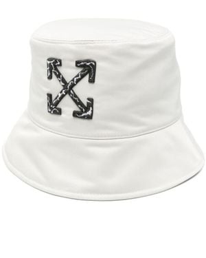 Off-White c/o Virgil Ablohバケットハット オフホワイト Designer Off White Bucket Hats for Women - Up to 47% off | Lyst