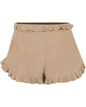 Marni Suede Shorts - Natural