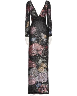 Valentino Long-Sleeved Dress - Black