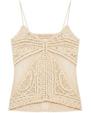 Ulla Johnson Sleeveless Scoop Neck Camisole - Natural