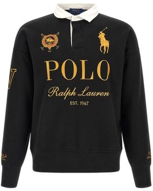 Polo Ralph Lauren 'Big Pony' Rugby Sweatshirt - Black