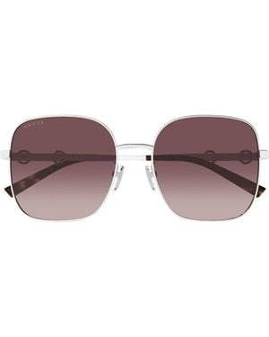 Gucci Eyewear Square Frame Sunglasses - Purple