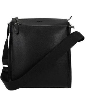 Fendi Logo Details Cross-Body Bag - Black