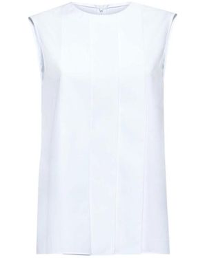 Marni Poplin Sleeveless Top - White
