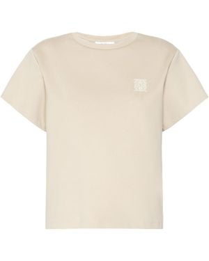 Max Mara Cotton Jersey Boxy T-Shirt - White