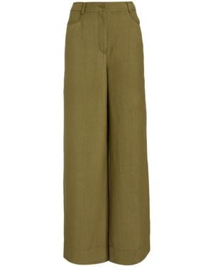 Alberta Ferretti Wide Leg Pants - Green