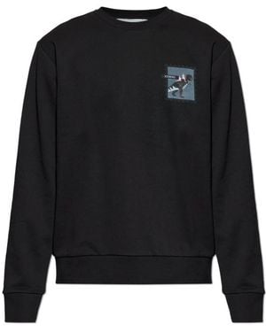 Iceberg Long Sleeve Print Sweatshirt - Black