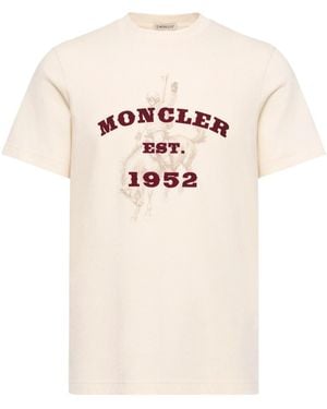 Moncler Graphic Logo T-Shirt - Pink