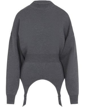 Jean Paul Gaultier The Garter Jumper - Grey