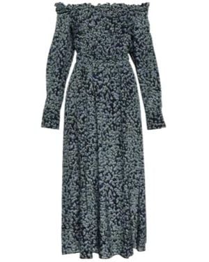 Altuzarra Lillian Printed Silk Midi Dress - Grey