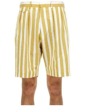 Paul Smith Striped Shorts - Yellow