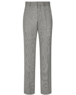 Amiri Ma Fit Houndstooth Sequin Pants - Gray