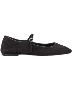 Aeyde A Pony Hair Flats - Black