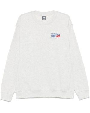 New Balance Athletics Premium Logo Sweatshirt - White