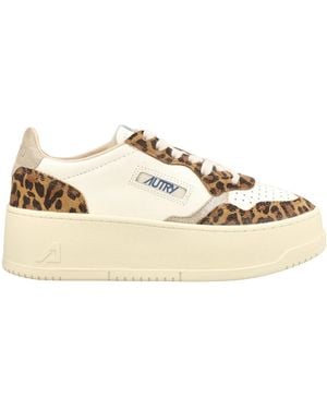 Autry Plateau Low-Top-Sneaker - Natural