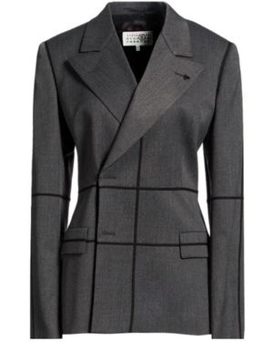 MM6 by Maison Margiela Minimalist Tailored Blazer - Black