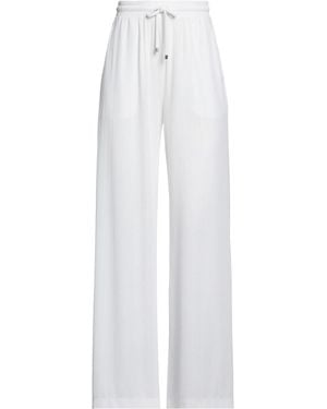 Max Mara Solid-Color Casual Pants - White